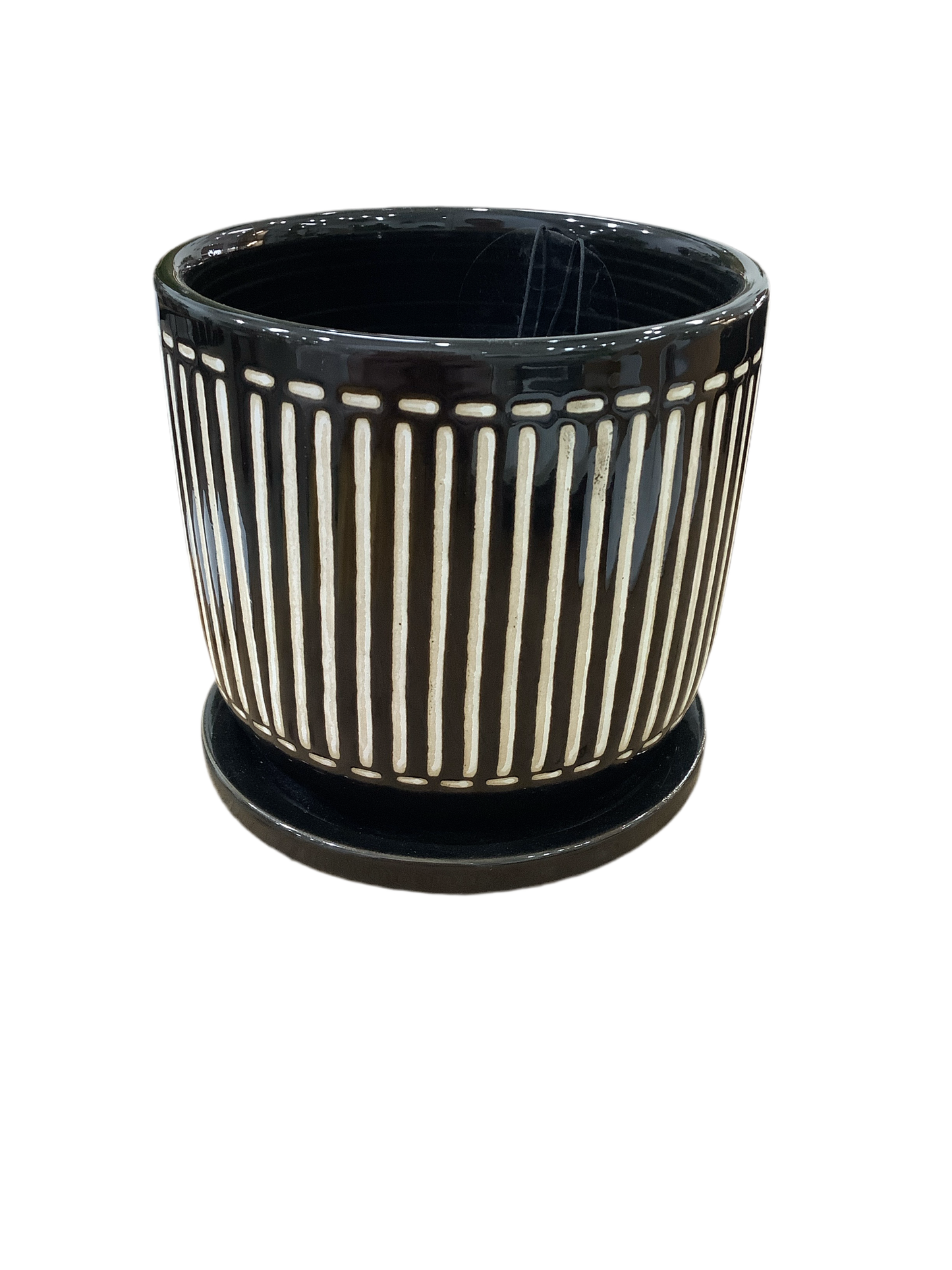 Piri Ceramic Pot w/saucer