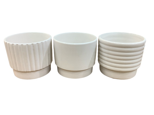 Podium Pot - White