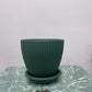 Johanna Pot w/saucer- Emerald 145mm
